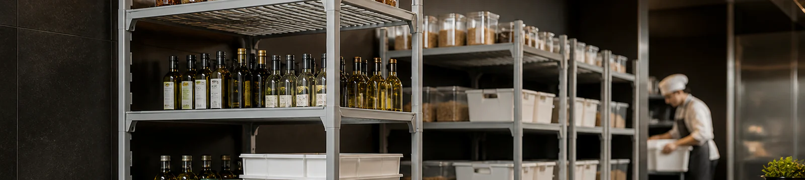 Estanterías modulares Camshelving en una zona de almacenamiento profesional